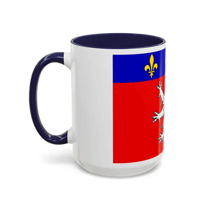 Flag of Grand Lyon France 2 - Accent Coffee Mug - Go Mug Yourself