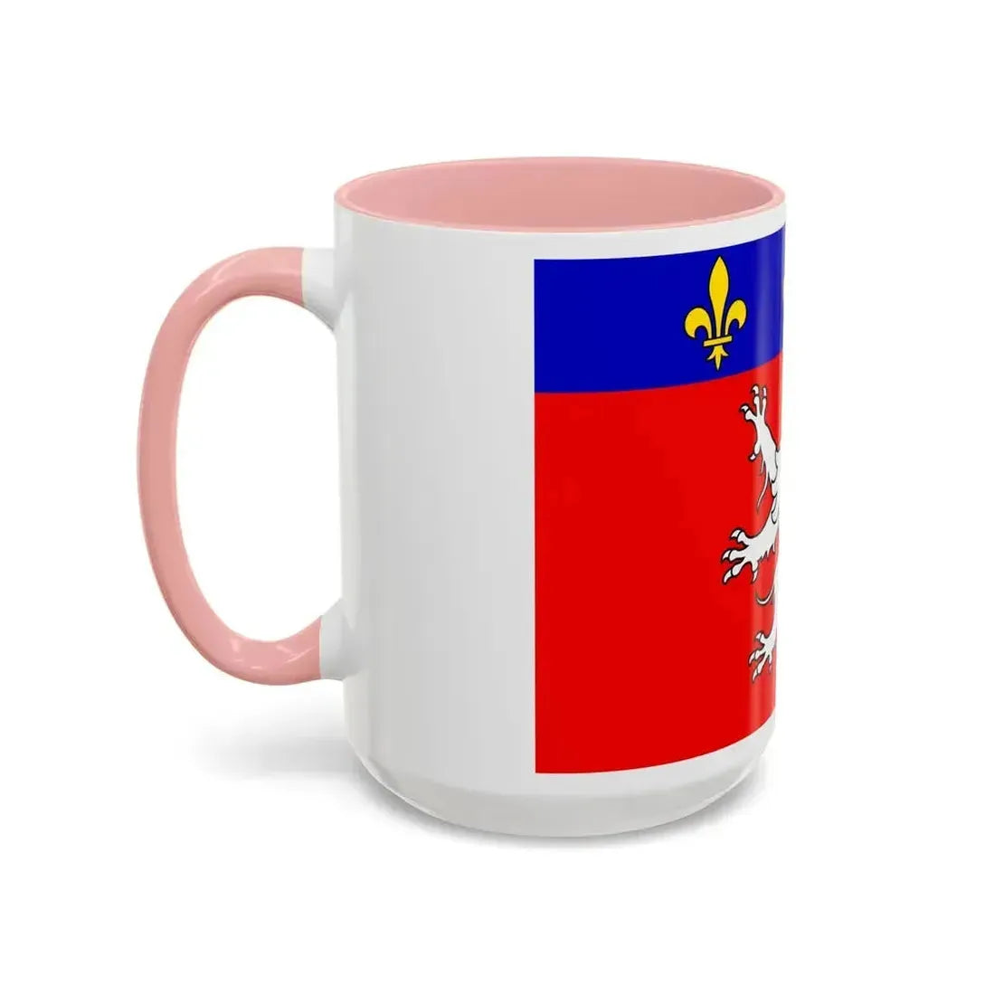 Flag of Grand Lyon France 2 - Accent Coffee Mug - Go Mug Yourself