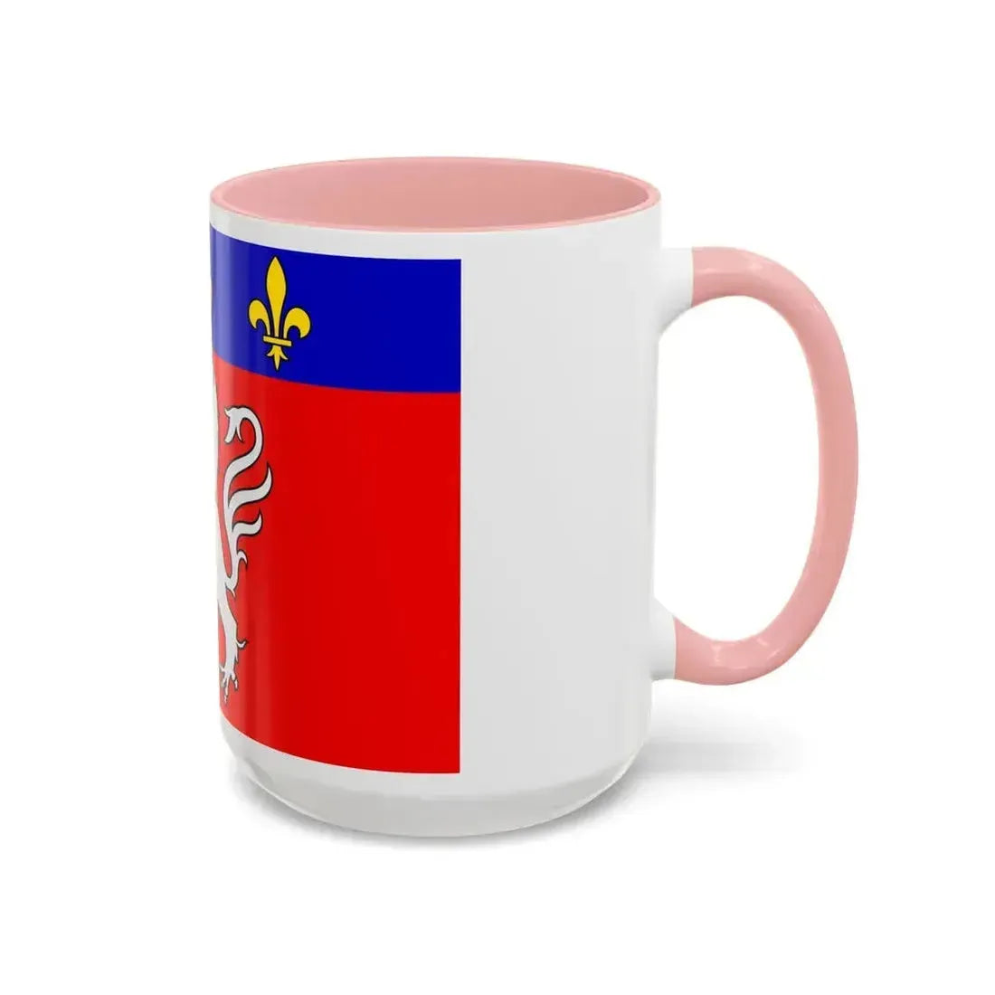 Flag of Grand Lyon France 2 - Accent Coffee Mug - Go Mug Yourself