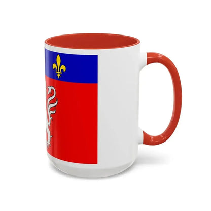 Flag of Grand Lyon France 2 - Accent Coffee Mug - Go Mug Yourself
