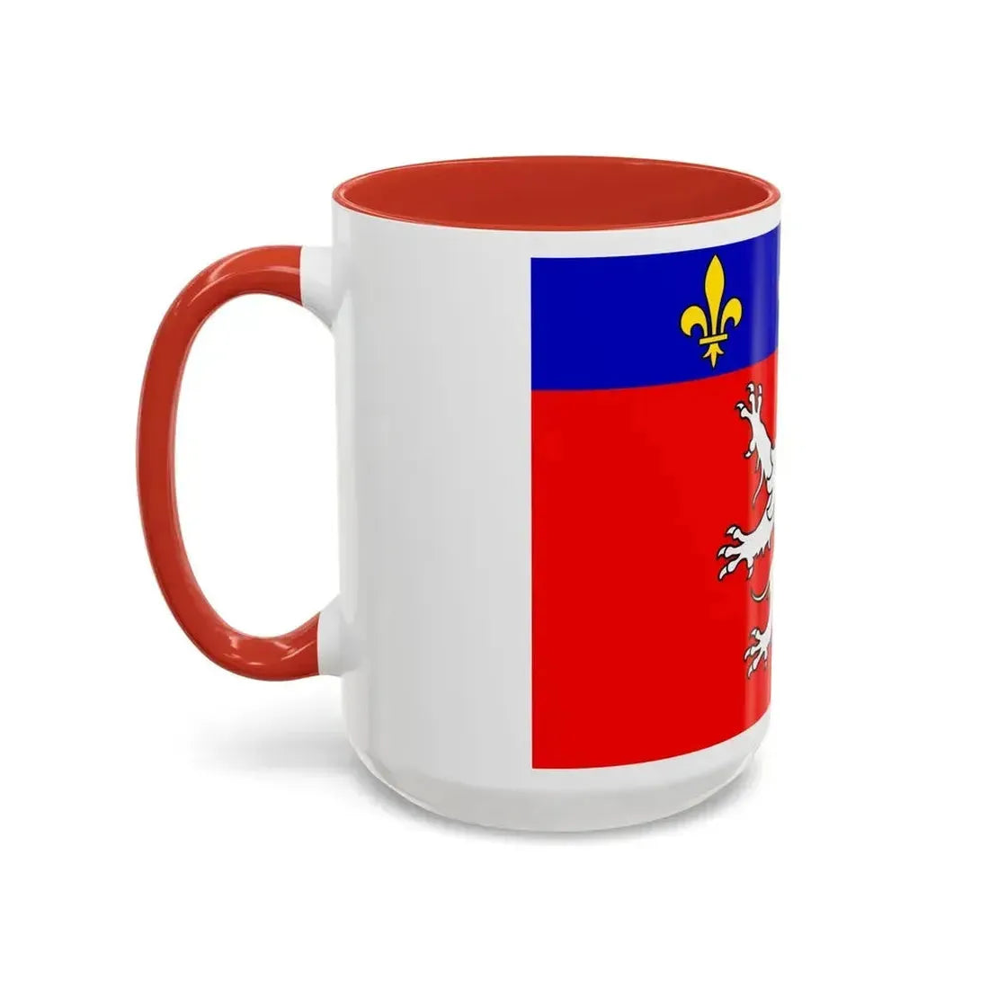 Flag of Grand Lyon France 2 - Accent Coffee Mug - Go Mug Yourself