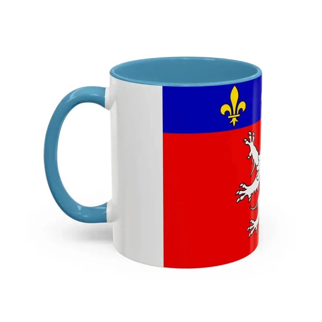 Flag of Grand Lyon France 2 - Accent Coffee Mug - Go Mug Yourself