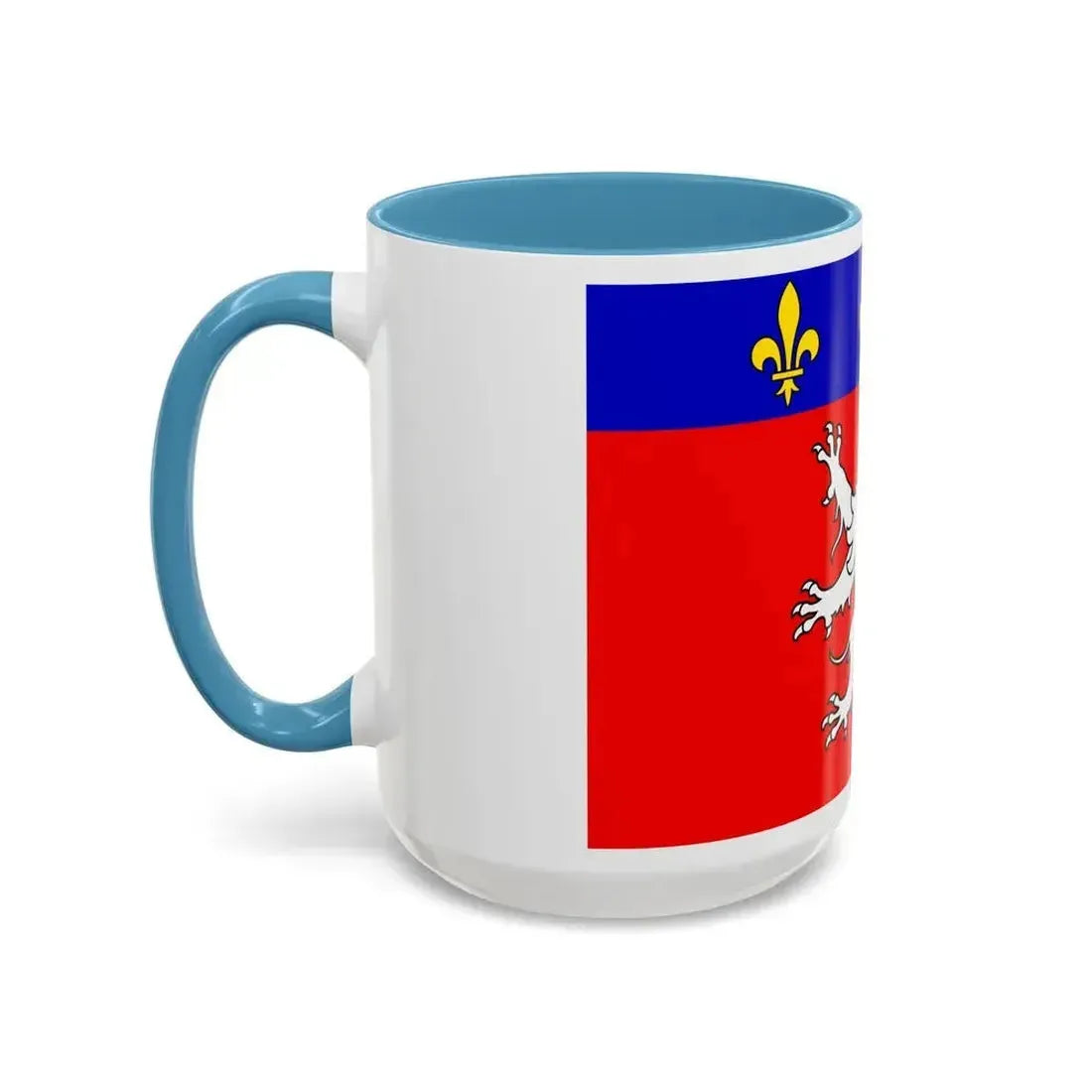 Flag of Grand Lyon France 2 - Accent Coffee Mug - Go Mug Yourself