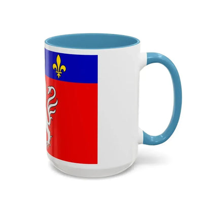 Flag of Grand Lyon France 2 - Accent Coffee Mug - Go Mug Yourself