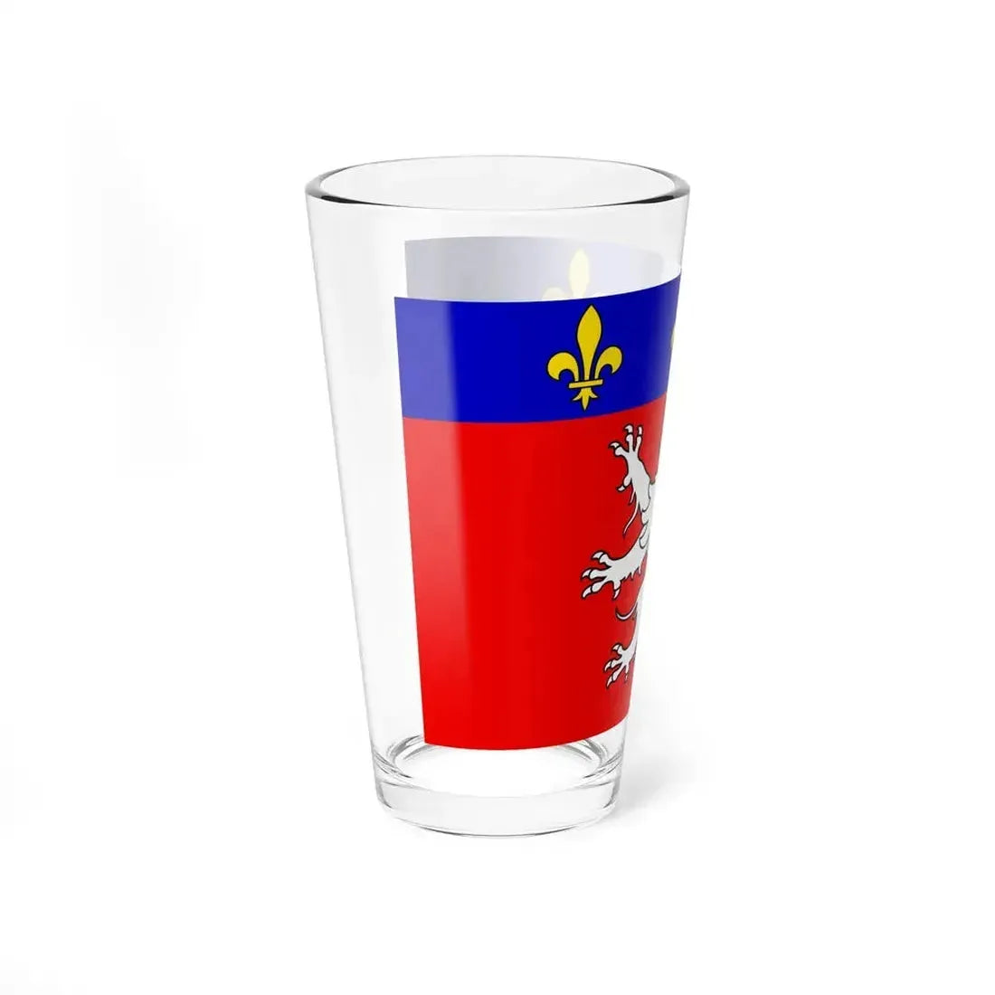 Flag of Grand Lyon France 2 - Pint Glass 16oz - Go Mug Yourself