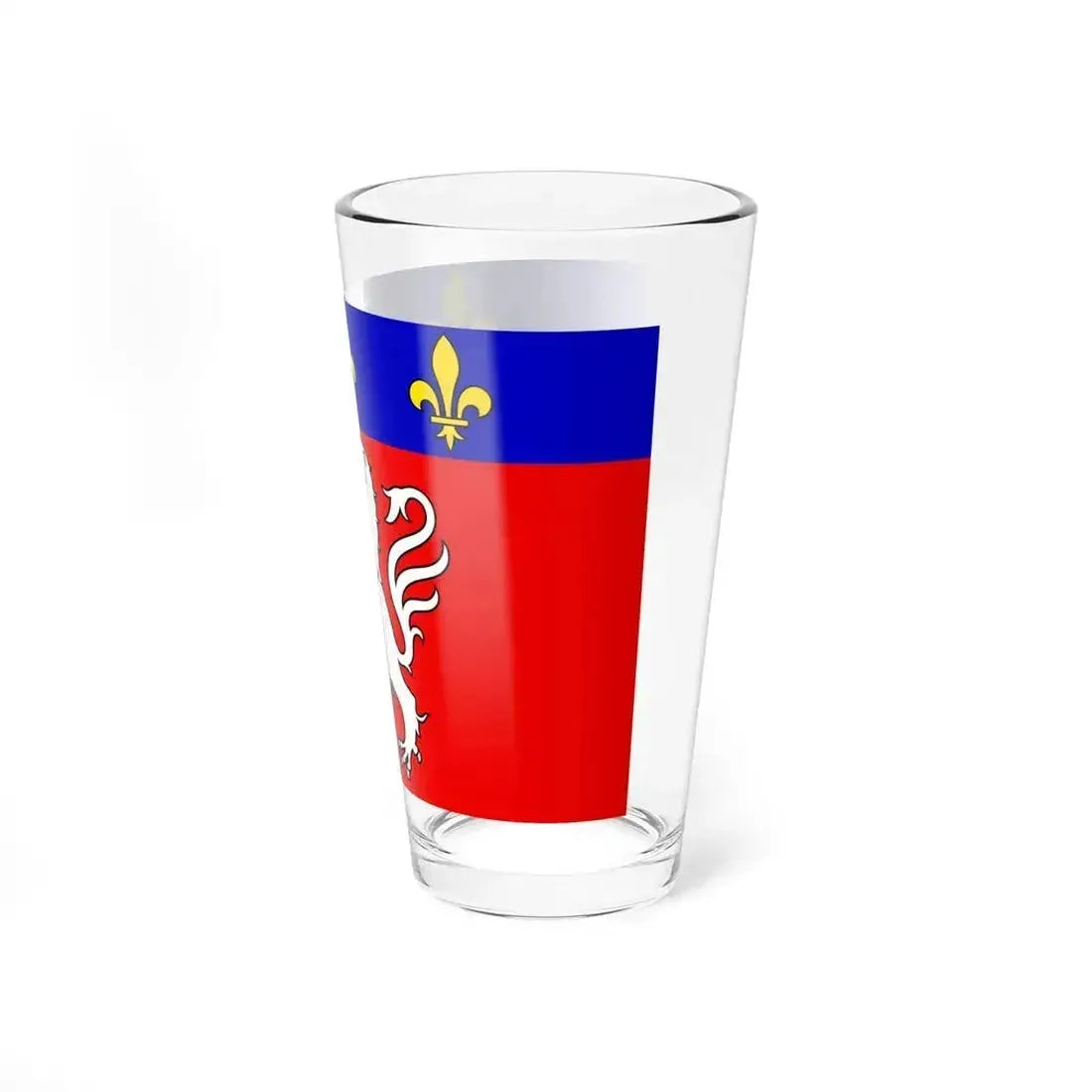 Flag of Grand Lyon France 2 - Pint Glass 16oz - Go Mug Yourself