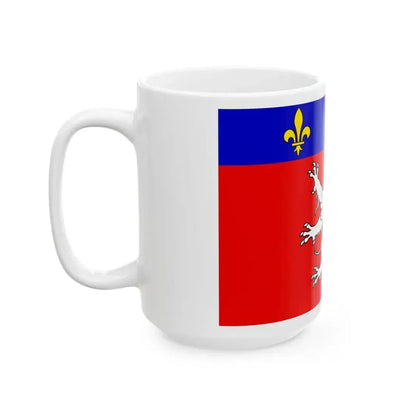 Flag of Grand Lyon France 2 - White Coffee Mug - Go Mug Yourself