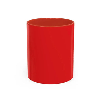 Flag of Grand Lyon France - Accent Coffee Mug 11oz Red - Go Mug Yourself
