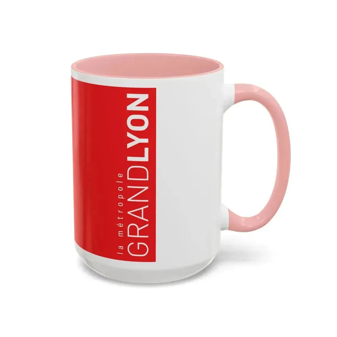 Flag of Grand Lyon France - Accent Coffee Mug - Go Mug Yourself