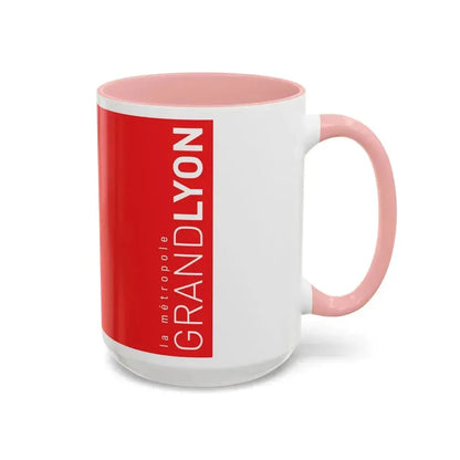 Flag of Grand Lyon France - Accent Coffee Mug - Go Mug Yourself