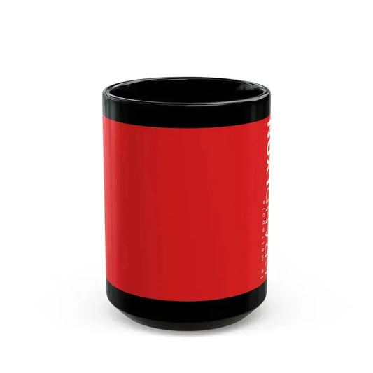 Flag of Grand Lyon France - Black Coffee Mug 15oz - Go Mug Yourself