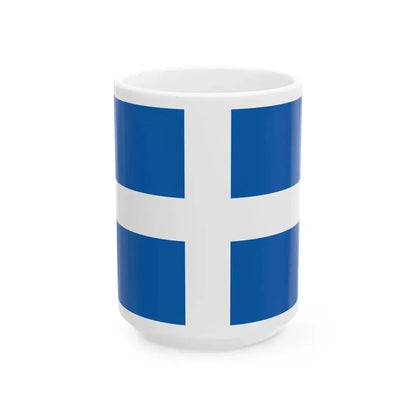 Flag of Greece 1822-1978 (Greece) White Coffee Mug 15oz - Go Mug Yourself