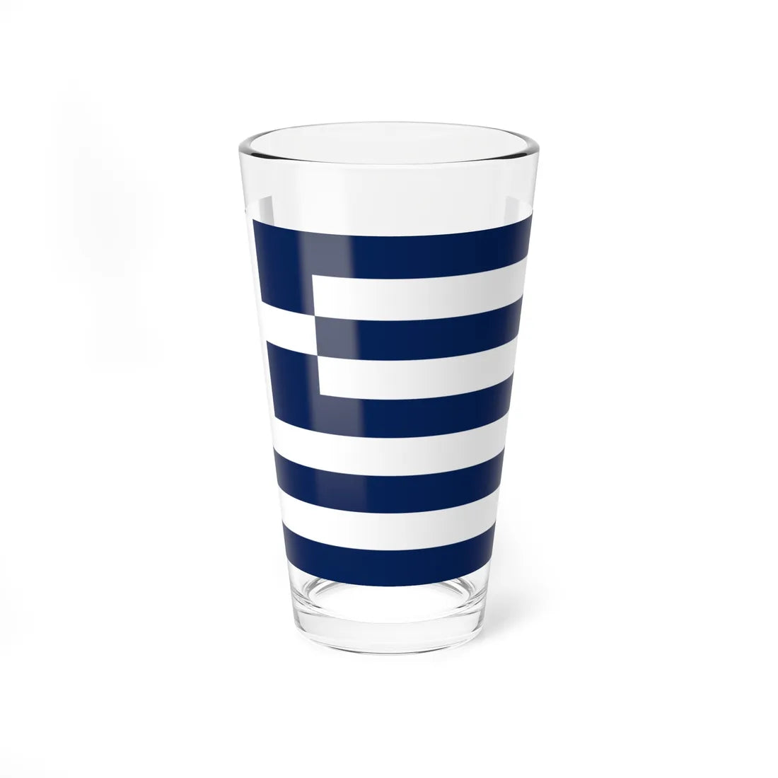 Flag of Greece 1970-1975 3-2 (Greece) Pint Glass 16oz 16oz - Go Mug Yourself