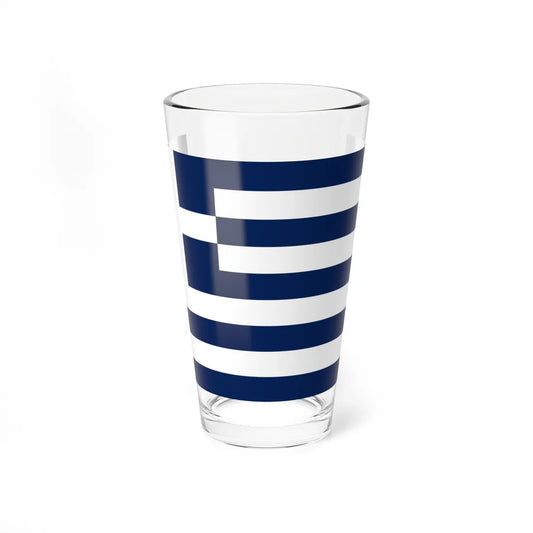 Flag of Greece 1970-1975 3-2 (Greece) Pint Glass 16oz 16oz - Go Mug Yourself