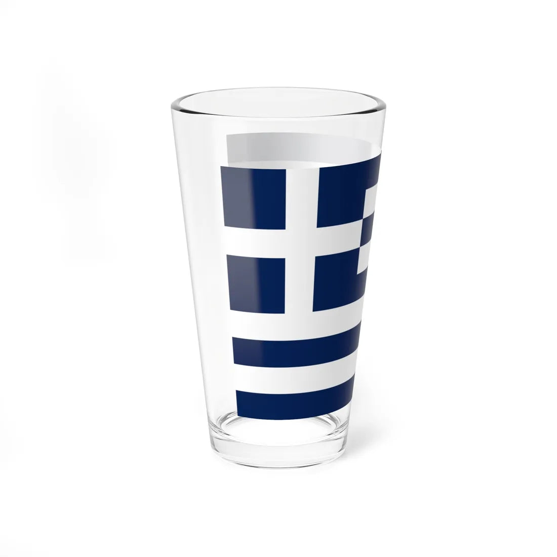 Flag of Greece 1970-1975 3-2 (Greece) Pint Glass 16oz - Go Mug Yourself