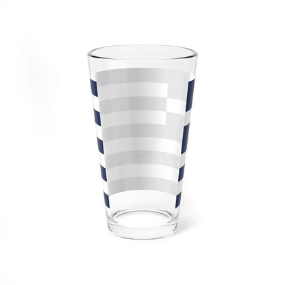 Flag of Greece 1970-1975 3-2 (Greece) Pint Glass 16oz - Go Mug Yourself