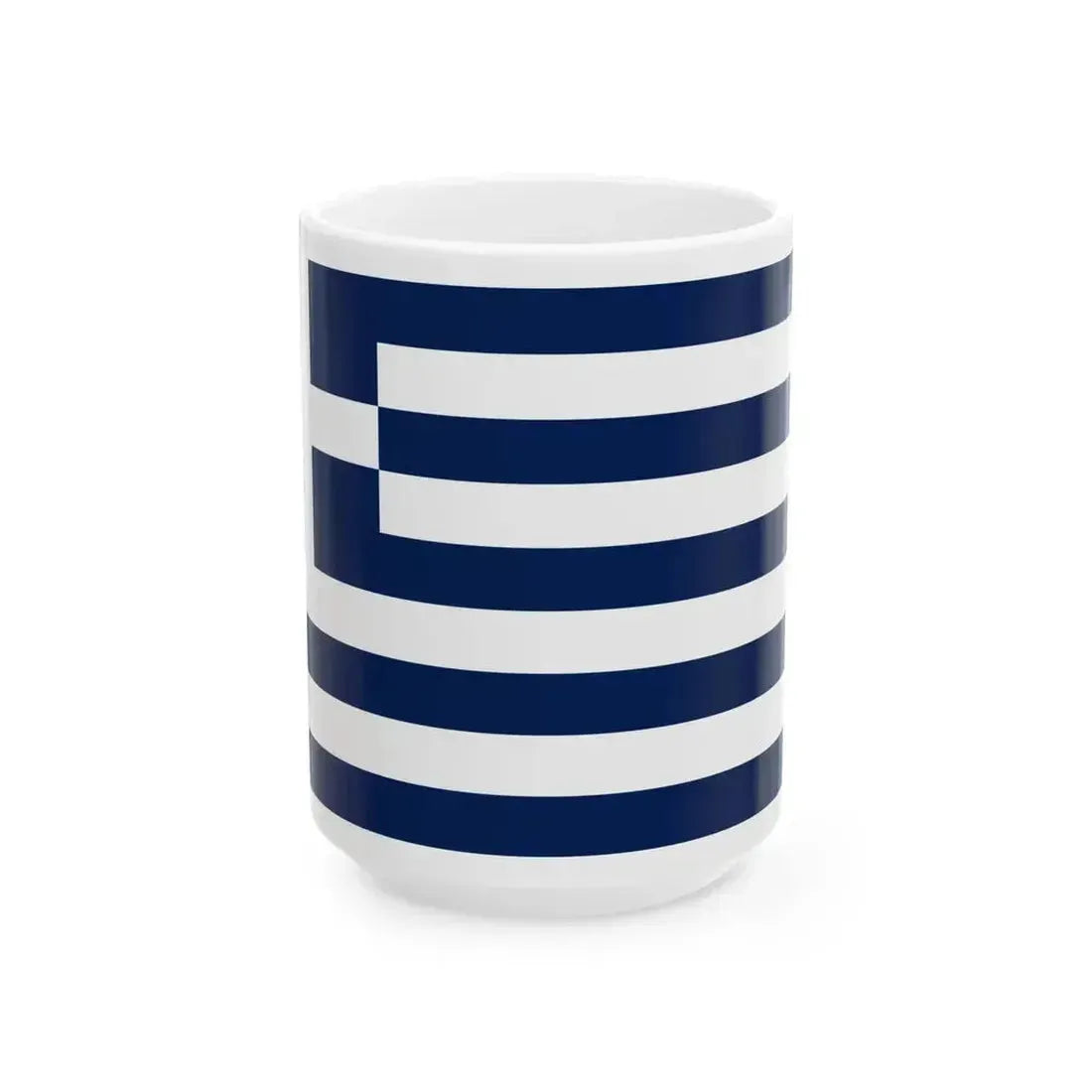 Flag of Greece 1970-1975 (Greece) White Coffee Mug 15oz - Go Mug Yourself