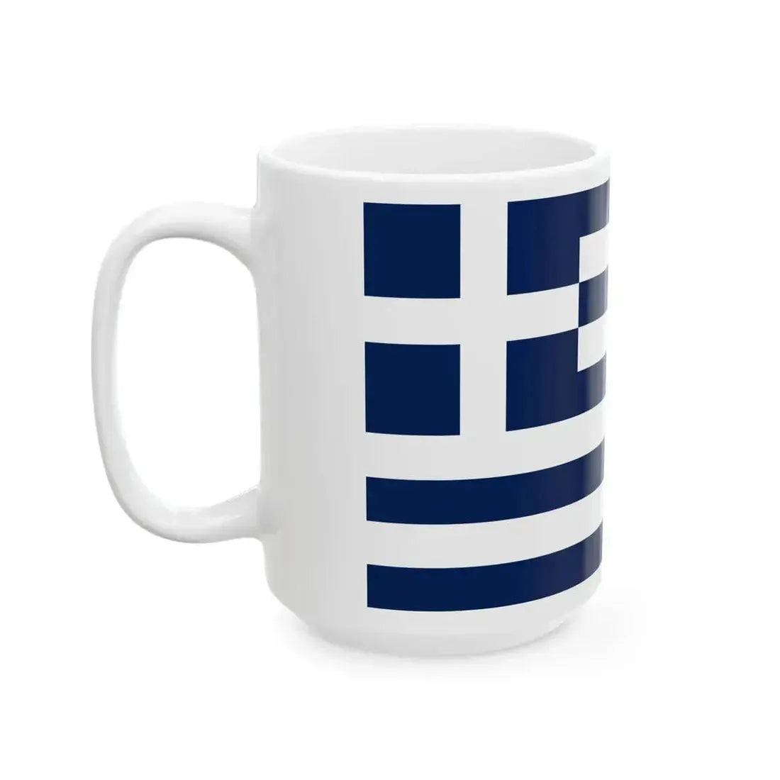 Flag of Greece 1970-1975 (Greece) White Coffee Mug - Go Mug Yourself