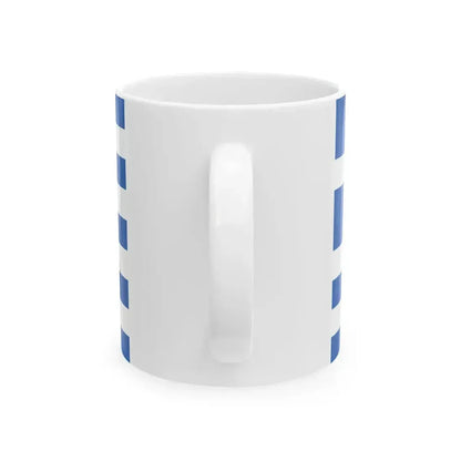 Flag of Greece 7-12 (Greece) White Coffee Mug - Go Mug Yourself