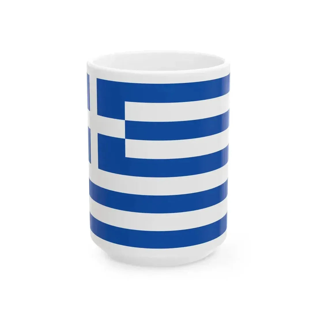 Flag of Greece alternative (Greece) White Coffee Mug 15oz - Go Mug Yourself