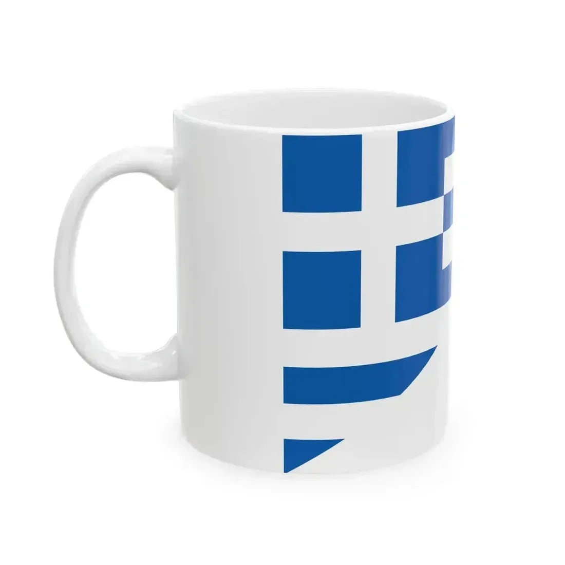 Flag of Greece and Cyprus (Cyprus) White Coffee Mug - Go Mug Yourself