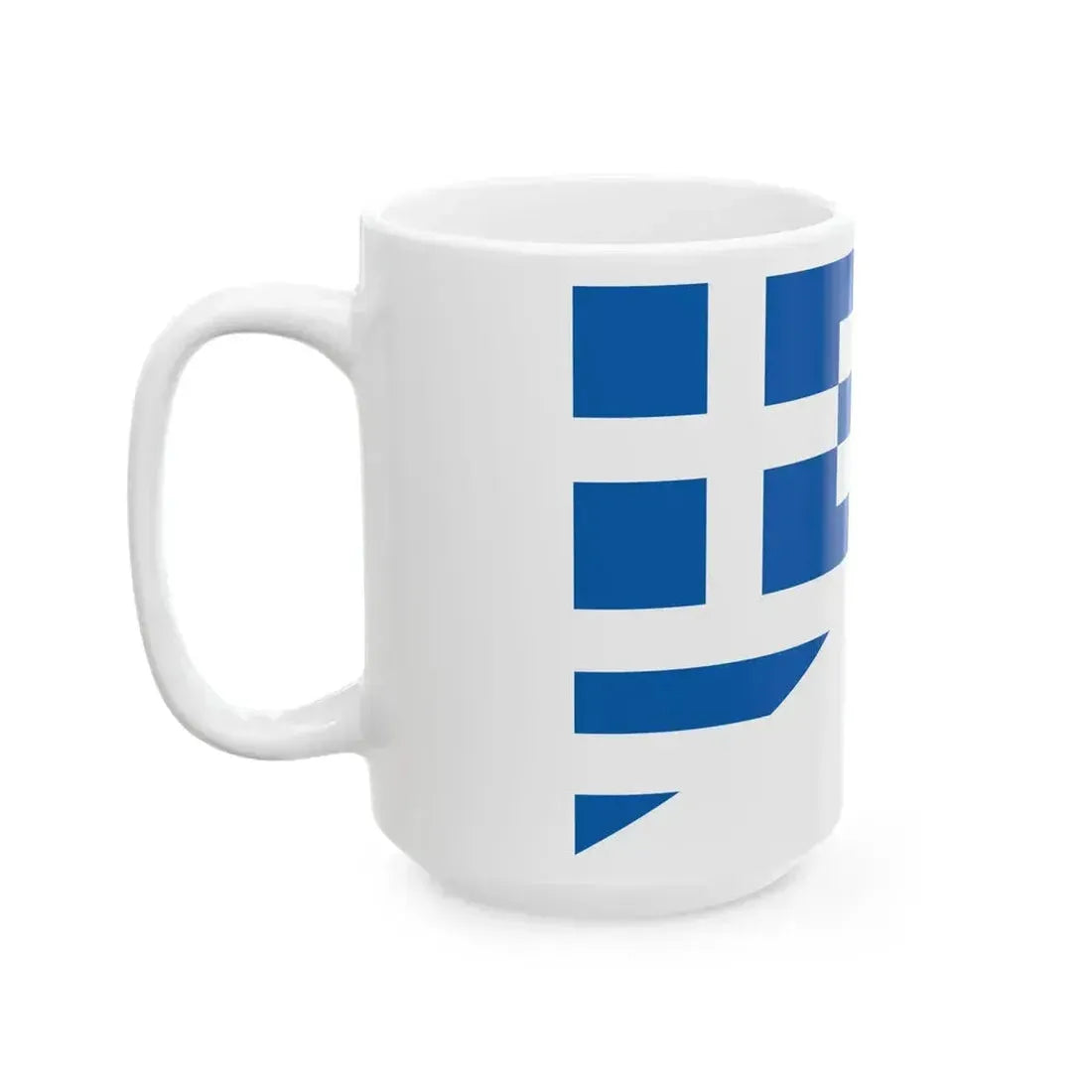 Flag of Greece and Cyprus (Cyprus) White Coffee Mug - Go Mug Yourself