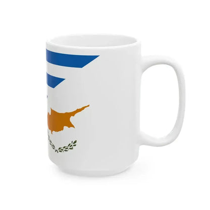 Flag of Greece and Cyprus (Cyprus) White Coffee Mug - Go Mug Yourself