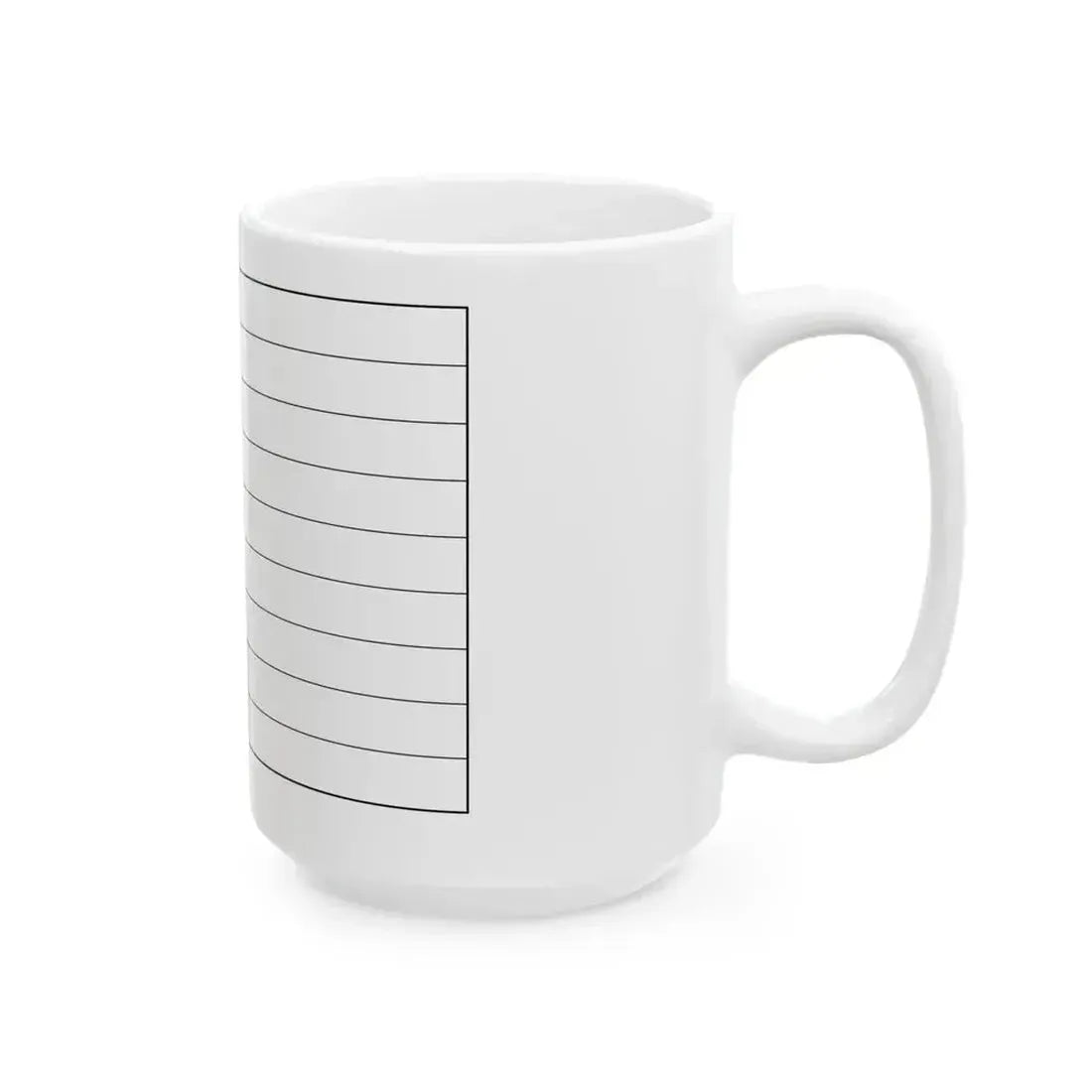 Flag of Greece colouring page (Greece) White Coffee Mug - Go Mug Yourself