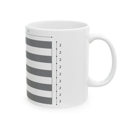 Flag of Greece construction (Greece) White Coffee Mug - Go Mug Yourself
