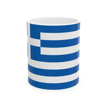 Flag of Greece (Greece) White Coffee Mug 11oz - Go Mug Yourself