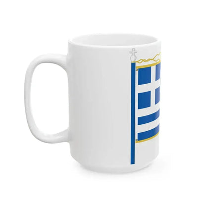 Flag of Greece parade (Greece) White Coffee Mug - Go Mug Yourself