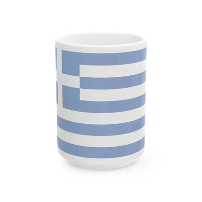 Flag of Greece WFB 2004 (Greece) White Coffee Mug 15oz - Go Mug Yourself