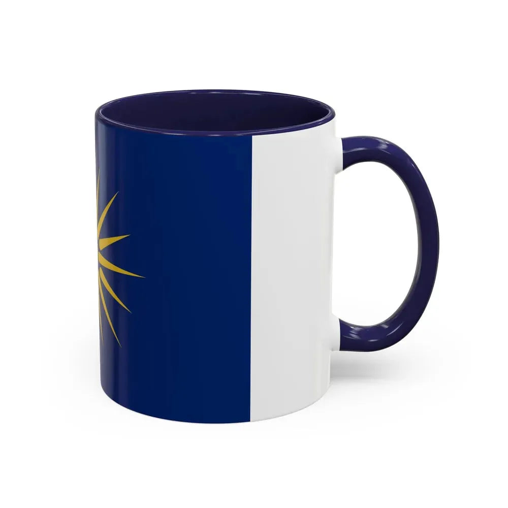 Flag of Greek Macedonia Greece - Accent Coffee Mug - Go Mug Yourself