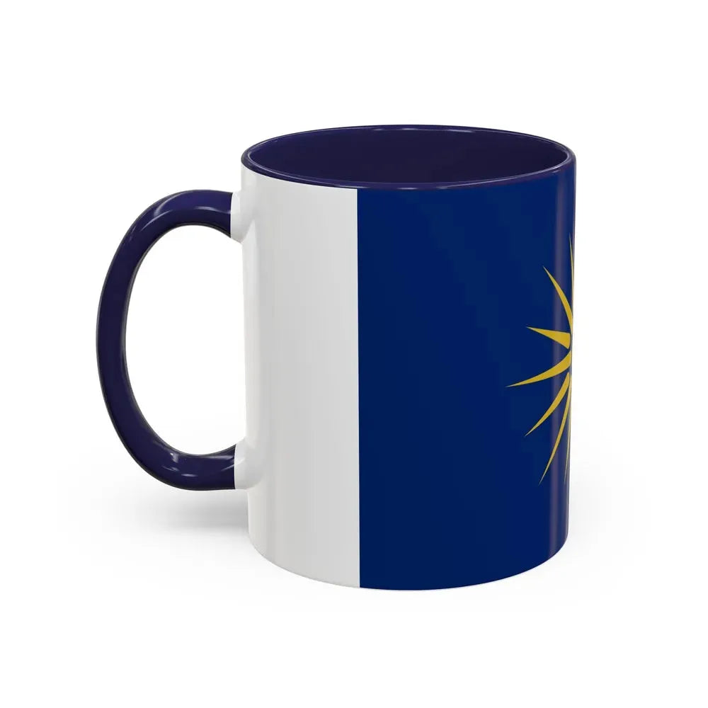 Flag of Greek Macedonia Greece - Accent Coffee Mug - Go Mug Yourself