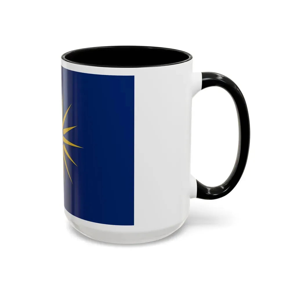 Flag of Greek Macedonia Greece - Accent Coffee Mug - Go Mug Yourself