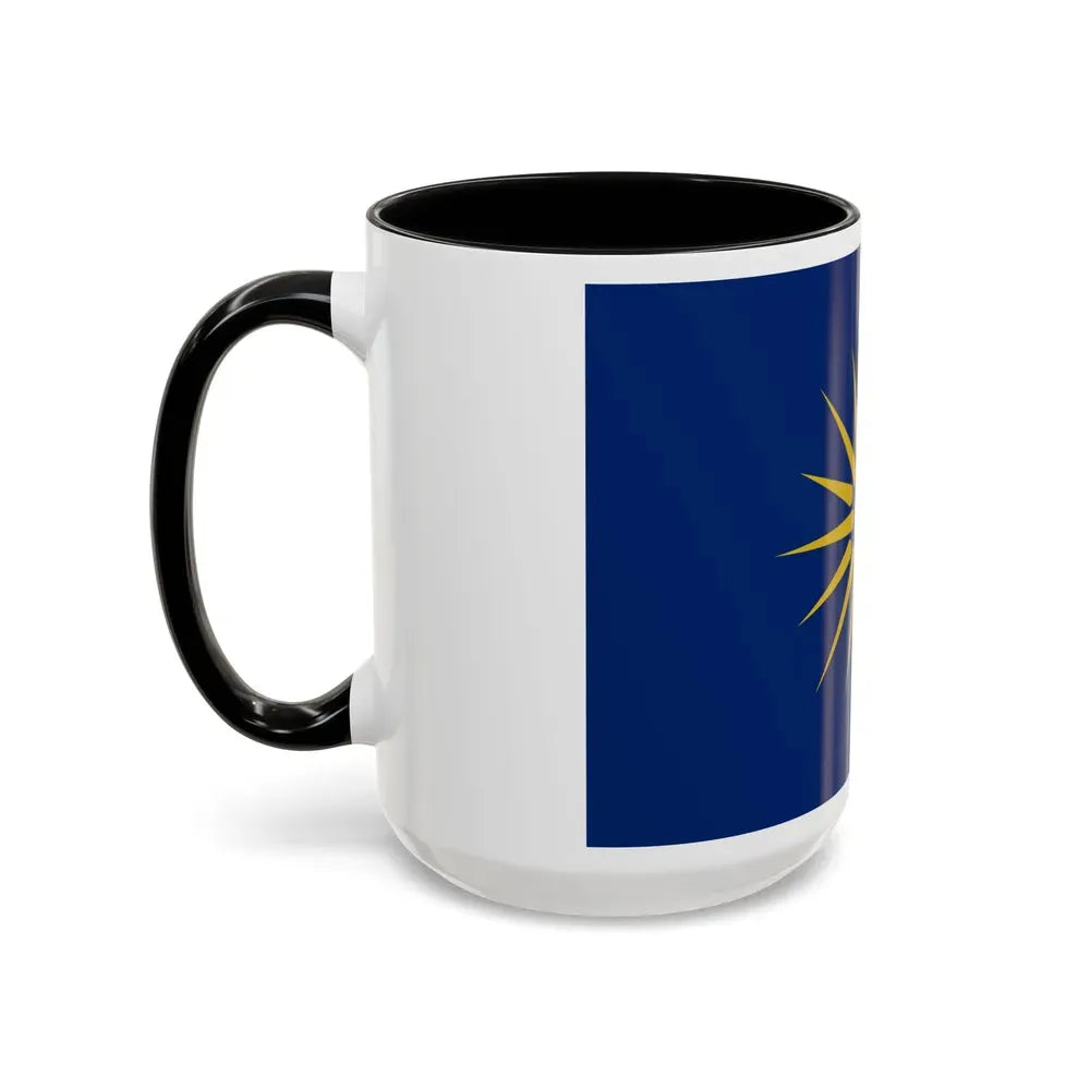 Flag of Greek Macedonia Greece - Accent Coffee Mug - Go Mug Yourself