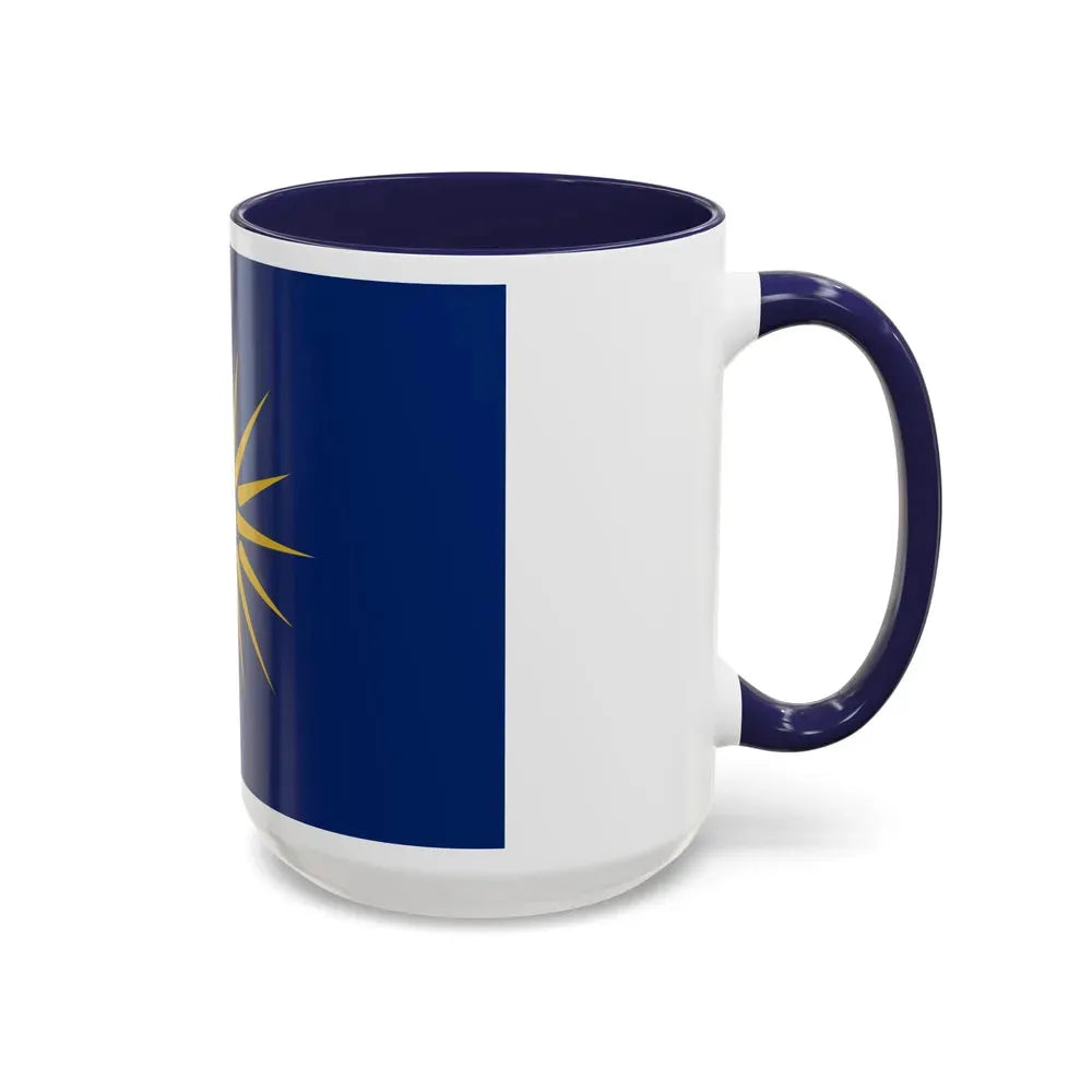 Flag of Greek Macedonia Greece - Accent Coffee Mug - Go Mug Yourself