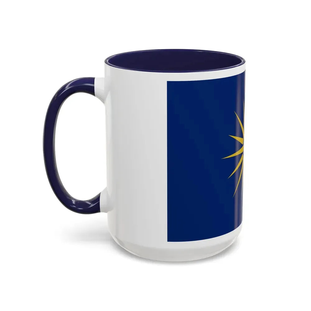 Flag of Greek Macedonia Greece - Accent Coffee Mug - Go Mug Yourself