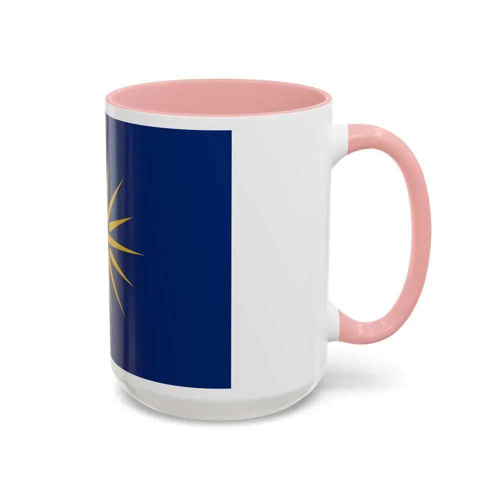 Flag of Greek Macedonia Greece - Accent Coffee Mug - Go Mug Yourself