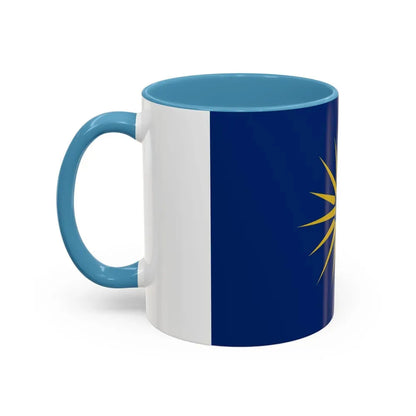 Flag of Greek Macedonia Greece - Accent Coffee Mug - Go Mug Yourself