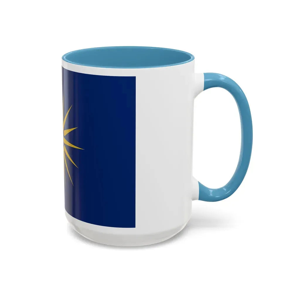 Flag of Greek Macedonia Greece - Accent Coffee Mug - Go Mug Yourself