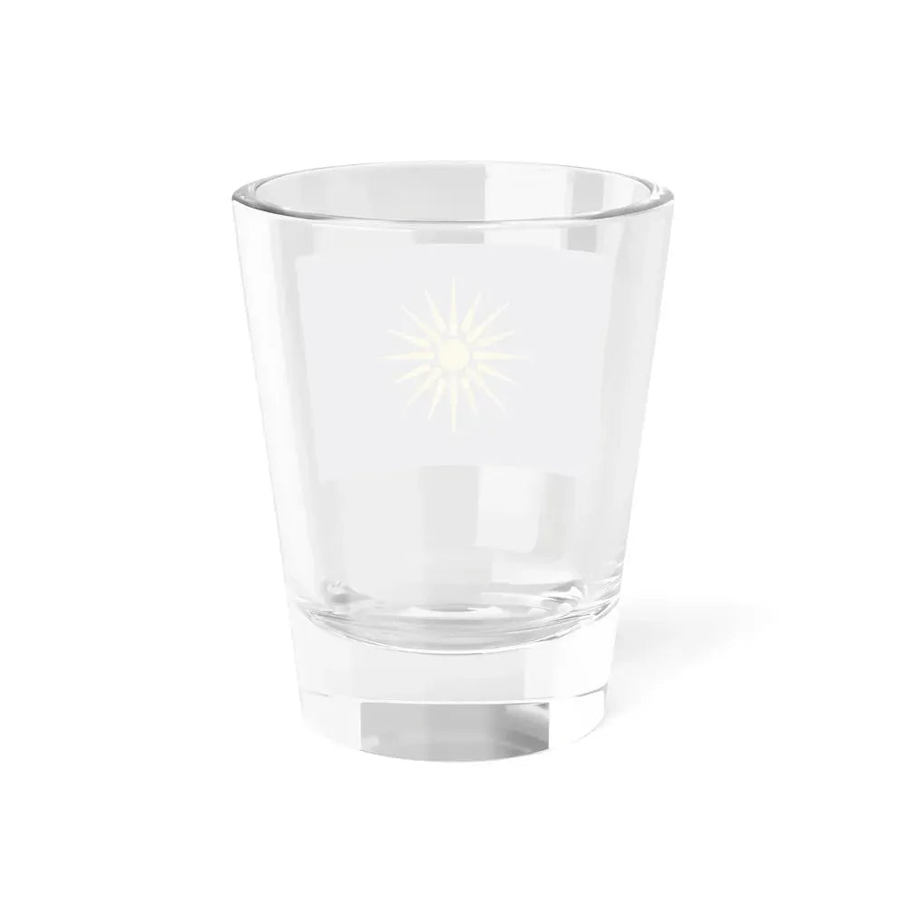 Flag of Greek Macedonia Greece - Shot Glass 1.5oz - Go Mug Yourself