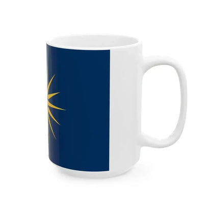 Flag of Greek Macedonia (Greece) White Coffee Mug - Go Mug Yourself