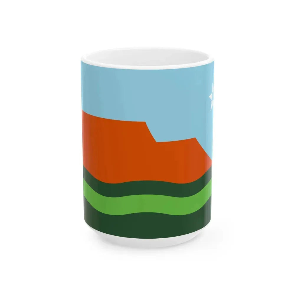 Flag of Green River Utah (United States) White Coffee Mug 15oz - Go Mug Yourself