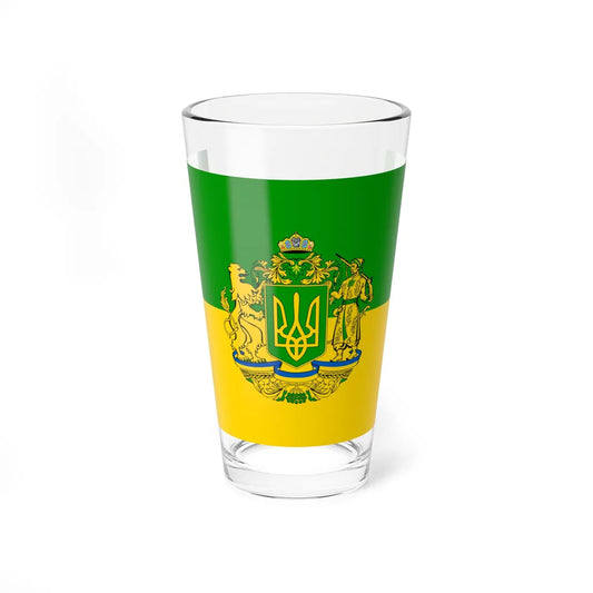 Flag of Green Ukraine 2 (Ukraine) Pint Glass 16oz 16oz - Go Mug Yourself