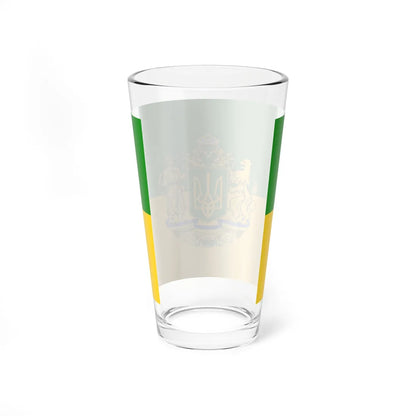Flag of Green Ukraine 2 (Ukraine) Pint Glass 16oz - Go Mug Yourself