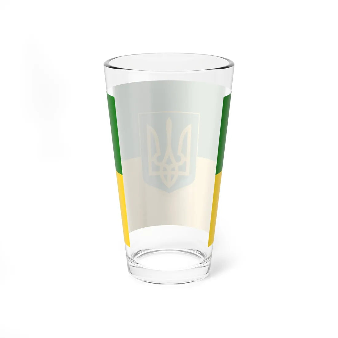 Flag of Green Ukraine 3 (Ukraine) Pint Glass 16oz - Go Mug Yourself