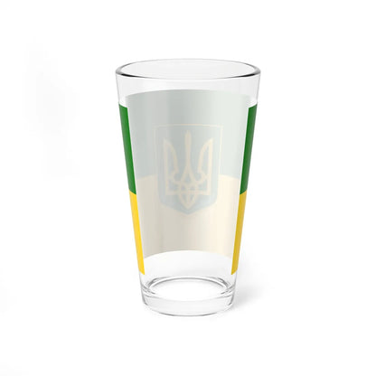 Flag of Green Ukraine 3 (Ukraine) Pint Glass 16oz - Go Mug Yourself