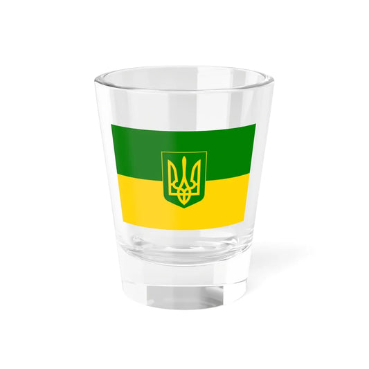Flag of Green Ukraine 3 (Ukraine) Shot Glass 1.5oz 1.5oz - Go Mug Yourself