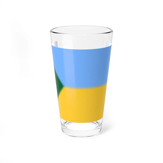 Flag of Green Ukraine (Ukraine) Pint Glass 16oz 16oz - Go Mug Yourself